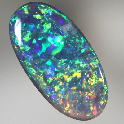 SOLID BLACK OPAL Bright Floral Harlequin pattern